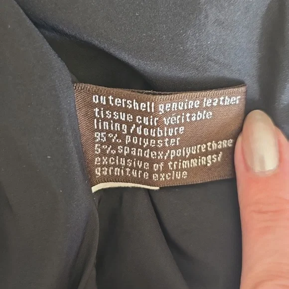 Cropped leather jacket - Picture 5 of 15